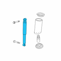 OEM 2008 Chevrolet Equinox Rear Shock Absorber Assembly Diagram - 25866258