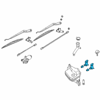 OEM 1996 Nissan Pathfinder Pump Assy-Washer Diagram - 28920-0W000