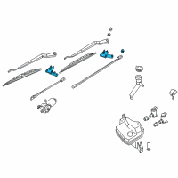 OEM 2000 Infiniti QX4 Pivot Assy-Wiper, No 1 Diagram - 28850-0W00C