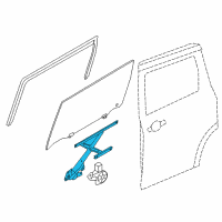 OEM Nissan Quest Regulator Assembly-Side Door, RH Diagram - 82720-1JA0B