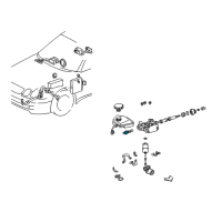 OEM 2000 Lexus GS400 Sensor, Oil Pressure Diagram - 89637-30030