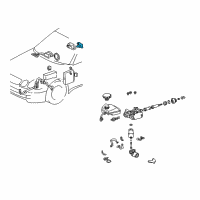 OEM 2003 Lexus RX300 Sensor, DECELERATION Diagram - 89441-30050