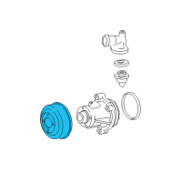 OEM Mercury Pulley Diagram - F6TZ-8509-AA