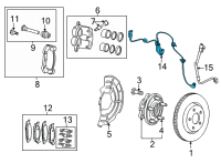 OEM Jeep Grand Wagoneer SENSOR-WHEEL SPEED Diagram - 68521421AE