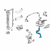 OEM 2016 Ram 2500 Hose-COOLANT Bottle Return Diagram - 68228501AB