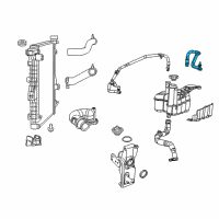 OEM 2017 Ram 2500 Hose-COOLANT Bottle Supply Diagram - 52014726AA