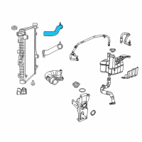 OEM Ram Hose-Radiator Inlet Diagram - 52014722AD