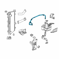 OEM 2014 Ram 2500 Hose-COOLANT Bottle To Radiator Diagram - 52014728AB