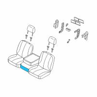 OEM 2003 Dodge Ram 2500 Front Seat Center Cushion Diagram - WP261DVAA