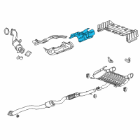 OEM Cadillac Heat Shield Diagram - 23421296