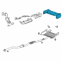 OEM 2019 Cadillac ATS Heat Shield Diagram - 23140791