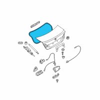 OEM 2006 BMW 325xi Trunk Lid Gasket Diagram - 51-76-7-182-079