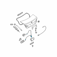 OEM BMW 335xi Bowden Cable, Emergency Unlocking Diagram - 51-24-7-201-607