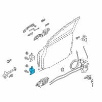 OEM 2011 Nissan Leaf Hinge Assy-Front Door Diagram - 82420-3NA0A