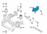 OEM Ford Bronco INSULATOR ASY - ENGINE SUPPORT Diagram - MB3Z-6068-A