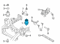 OEM Ford Bronco INSULATOR ASY Diagram - MB3Z-6038-H