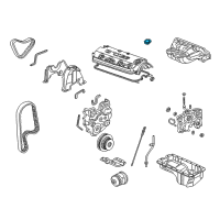 OEM Honda Accord Cap Assembly, Oil Filler Diagram - 15610-P2E-A01