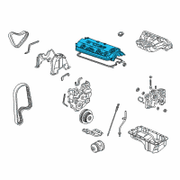 OEM 2001 Honda Accord Cover, Cylinder Head Diagram - 12310-PAA-A00