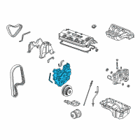 OEM 1999 Acura CL Cover Set, Timing Belt (Lower) Diagram - 11810-PAA-800