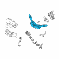 OEM Kia Switch Assembly-Multifunction Diagram - 93400D4500