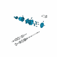 OEM Ford Escape Differential Assembly Diagram - 3L8Z-4N101-AA