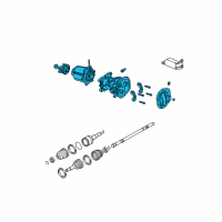 OEM 2007 Ford Escape Differential Assembly Diagram - 3L8Z-4N101-AA