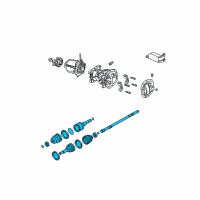 OEM 2005 Mercury Mariner Axle Assembly Diagram - YL8Z-4B436-AB