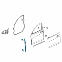 OEM 2019 Acura TLX Seal, Right Front Diagram - 72336-TZ3-A02