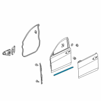 OEM Acura TLX Sub-Seal Left Front Doo Diagram - 72367-TZ3-A01