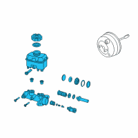 OEM Pontiac GTO Master Cylinder Diagram - 92121736