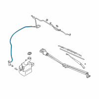 OEM Chrysler Sebring Hose-Washer Motor Diagram - MB084759