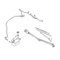 OEM 2002 Dodge Stratus Cap End-Window Washer Tube Diagram - MB083730