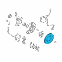 OEM 2003 Kia Spectra Disc-Brake, Front Diagram - 0K2N133251DS