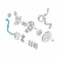 OEM 2002 Kia Spectra Front Flexible Hose Diagram - 0K2CA43980D