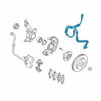 OEM 2000 Kia Sephia Sensor-Front Diagram - 0K2A443701B