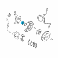 OEM 2003 Kia Spectra Front Wheel Bearing Diagram - 0K2JT33047