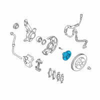 OEM Kia Sephia Front Wheel Hub Assembly Diagram - 0K20133061A