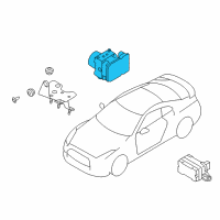 OEM 2017 Nissan GT-R Anti Skid Actuator Assembly Diagram - 47660-62B0B