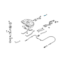 OEM 2000 Nissan Sentra Hose-Evaporation Diagram - 17336-5M008