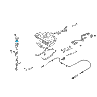 OEM Nissan Frontier Ring-O Fuel Gag Diagram - 17342-01A00