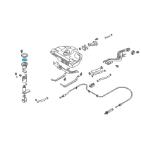OEM 2002 Nissan Pathfinder Ring-O Fuel Gag Diagram - 17342-01A00