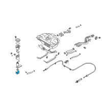 OEM Nissan Maxima Bracket-Fuel Pump Diagram - 17012-4M400