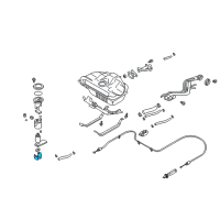 OEM Infiniti Bracket-Fuel Pump Diagram - 17012-4M400