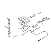 OEM 1999 Nissan Maxima Lock Gas Filler Diagram - 78826-01L0B