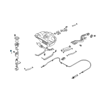 OEM Infiniti I35 Fuel Pressure Regulator Assembly Diagram - 22670-2Y500