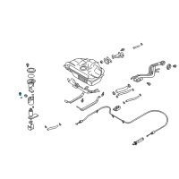 OEM 2004 Infiniti I35 Fuel Pressure Regulator Assembly Diagram - 22670-2Y500