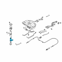 OEM Nissan Sentra Fuel Pump Assembly Diagram - 17040-ZG50C
