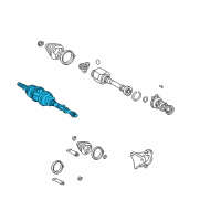 OEM 2005 Toyota MR2 Spyder Outer Joint Assembly Diagram - 43460-80012