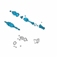 OEM 2002 Toyota MR2 Spyder Shaft Assembly, Rear Drive, Right Diagram - 42330-17191