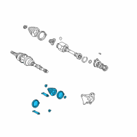 OEM Toyota Prius Outer Boot Diagram - 04438-20135